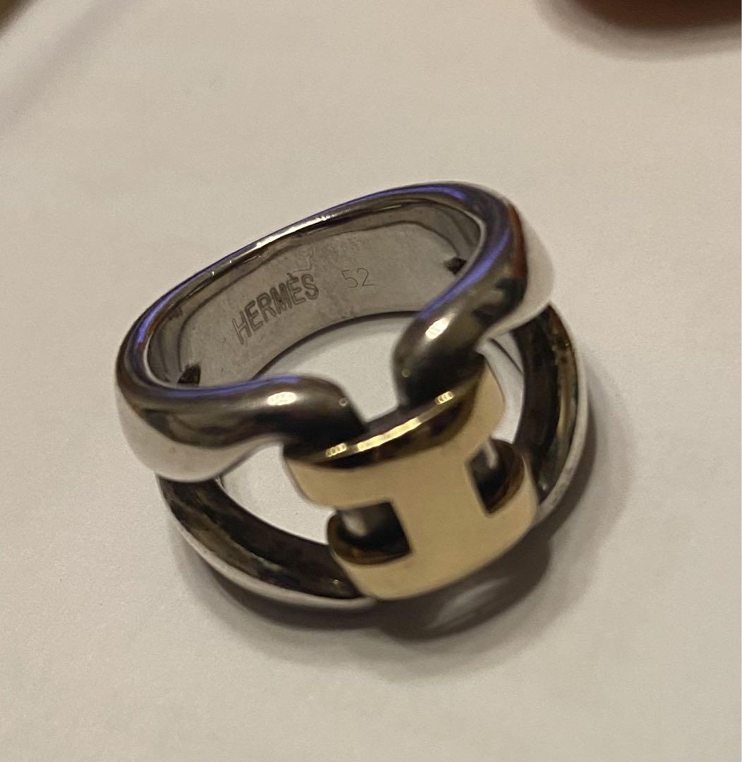HERMES リング サイズ52 シルバーゴールド