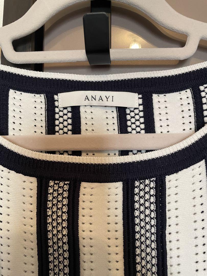 【美品】ANAYI ノースリーブニットワンピース