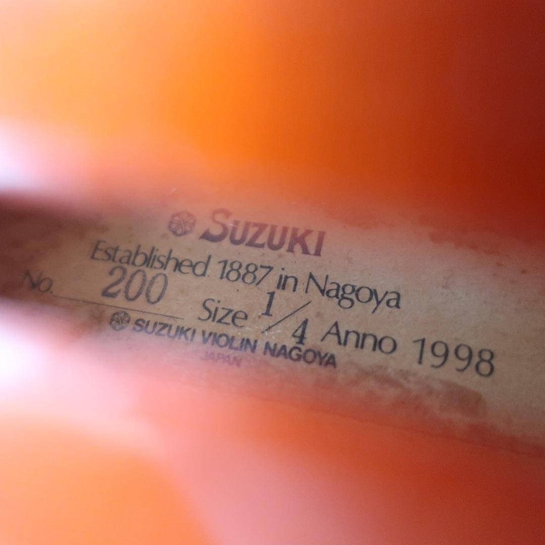 SUZUKI No.200 1/4 1998年製 バイオリン ハードケース