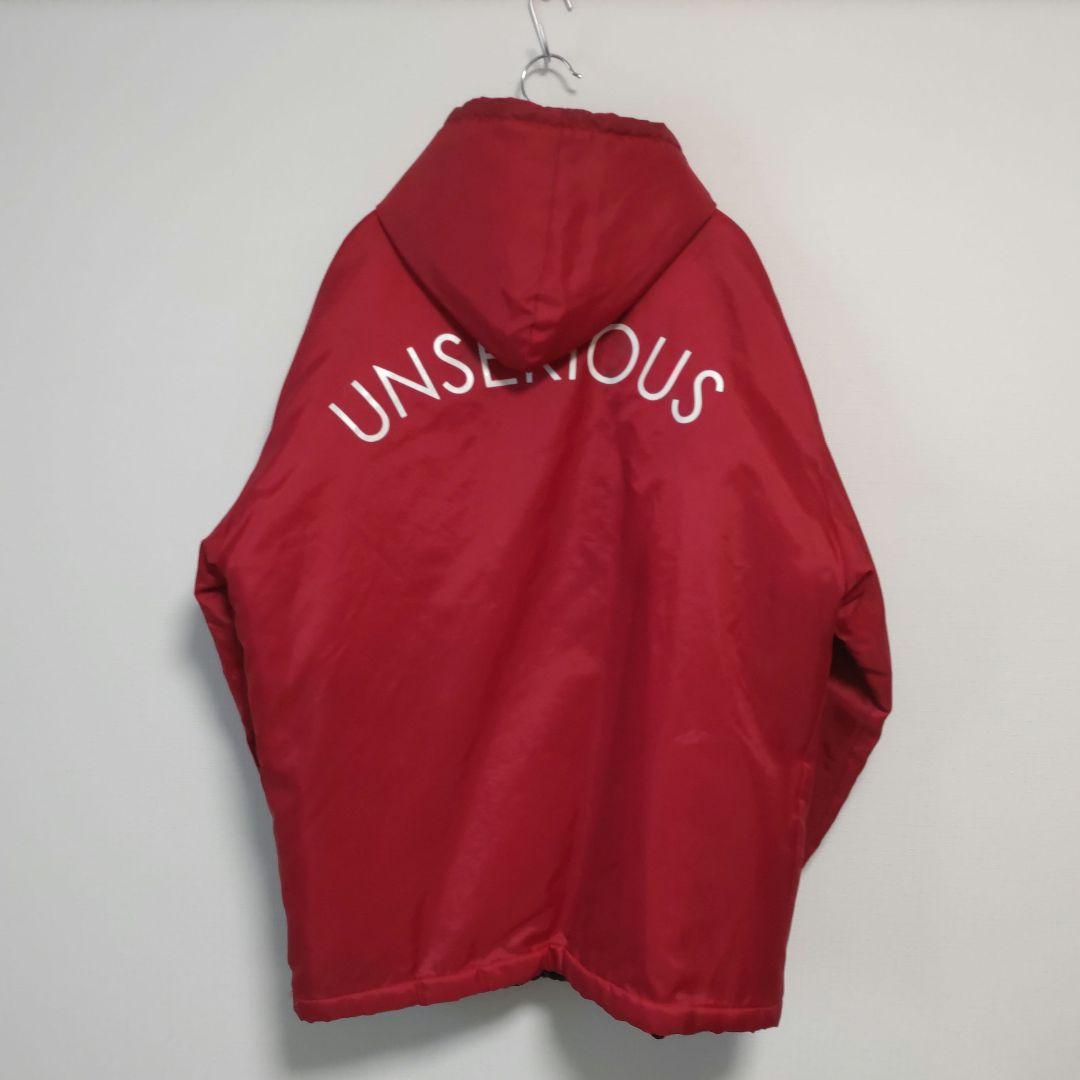 UNSERIOUS フードコーチジャケット L 赤