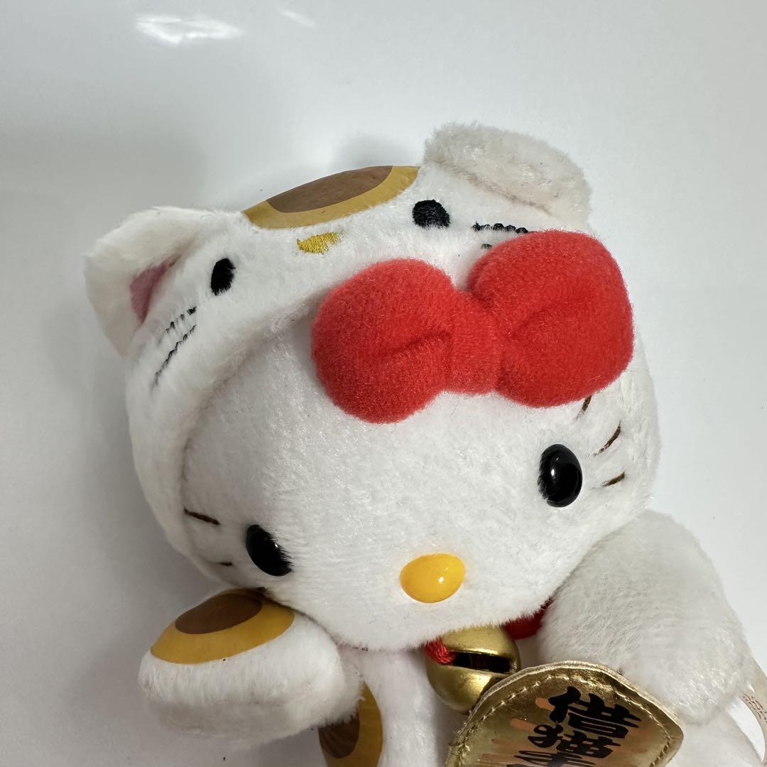 【レア】ハローキティ　招き猫　宝　ぬいぐるみ　レトロ ハローキティ ぬいぐるみ コスプレ 招き猫 借猫手繁盛 レトロ