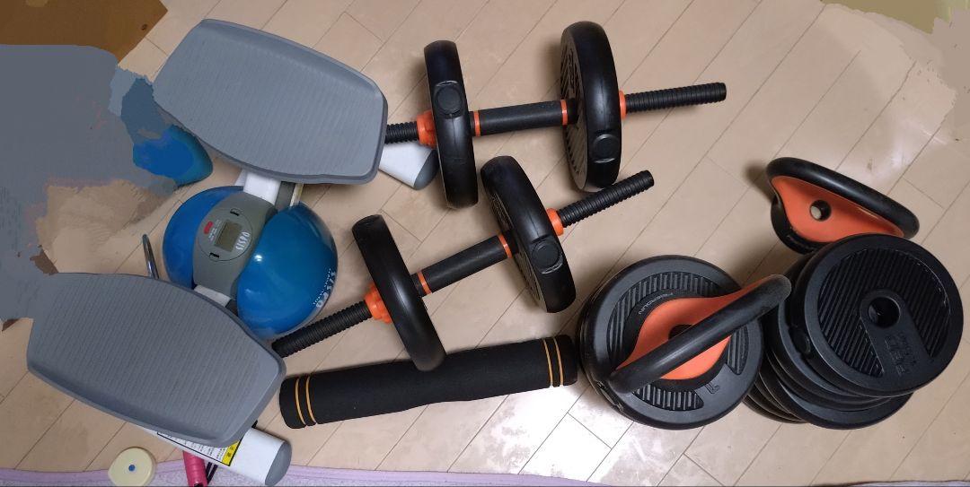 調整可能なダンベルセット、足踏み健康器具