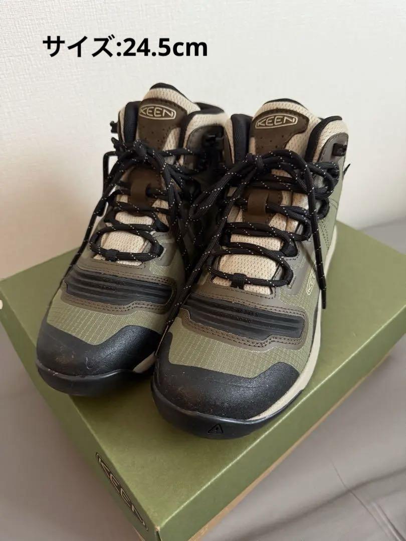 KEEN トレッキングシューズ オリーブグリーン