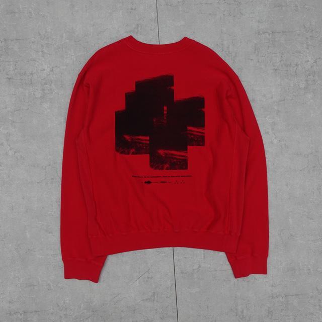【新品未使用タグ付】Fujimoto / OVER DYED SWEAT レッド