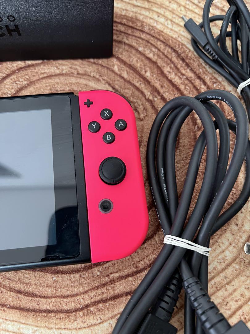 Nintendo Switch ニンテンドースイッチ本体　GRN/PNK①箱無し