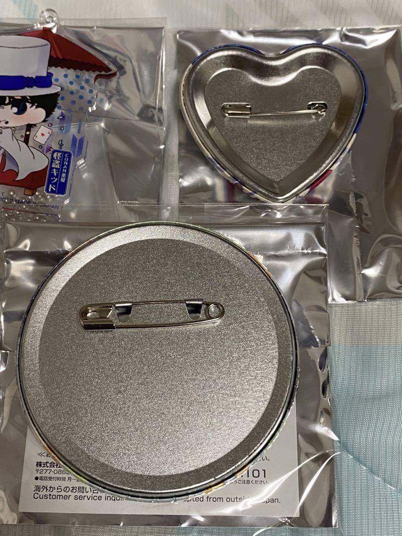 ブランド品 通販サイト 名探偵コナン キッド 缶バッジ、チャーム 一番カフェ ピンズ・ピンバッジ・缶バッジ
