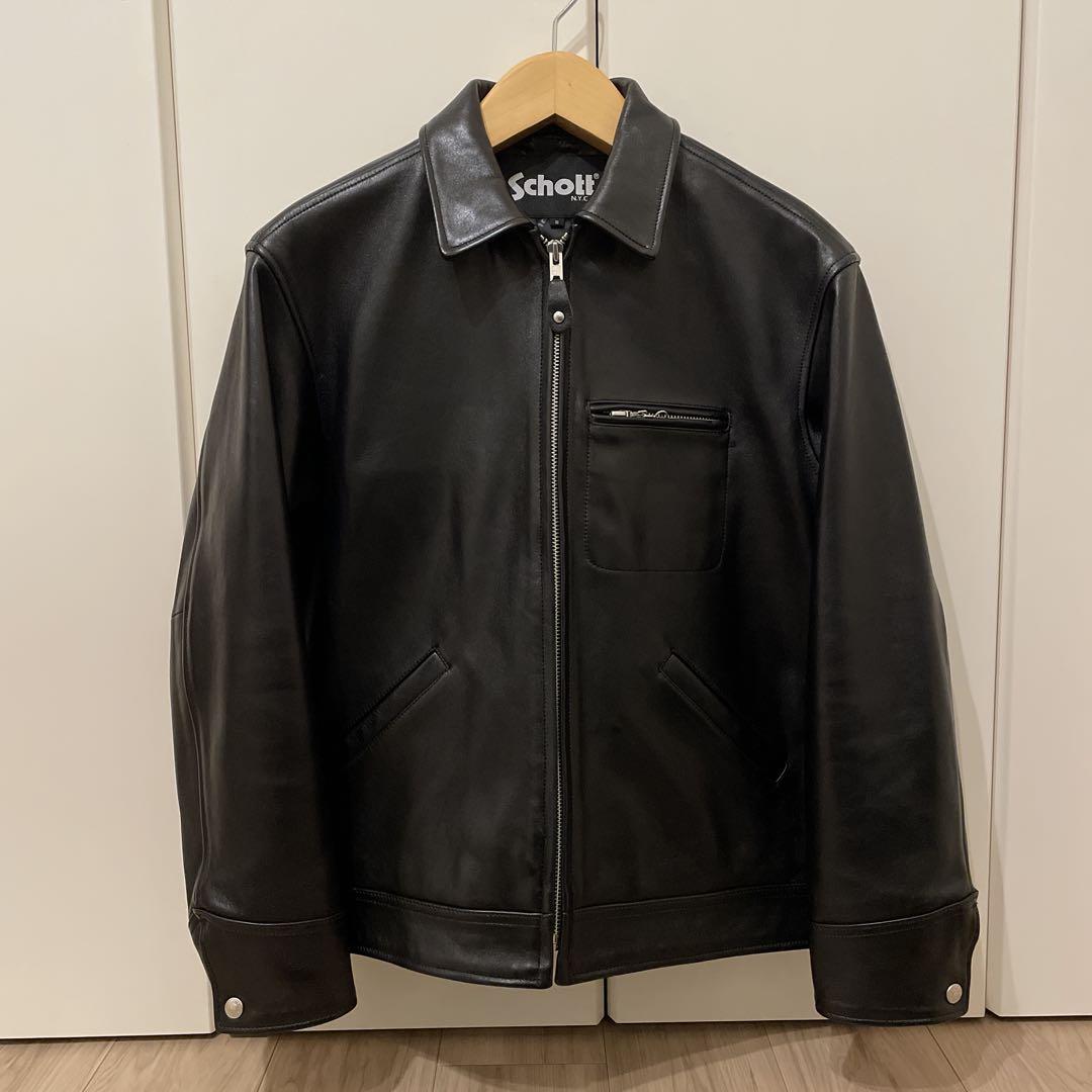 ジャケット・アウター schott LEATHER TRACKER JACKET S