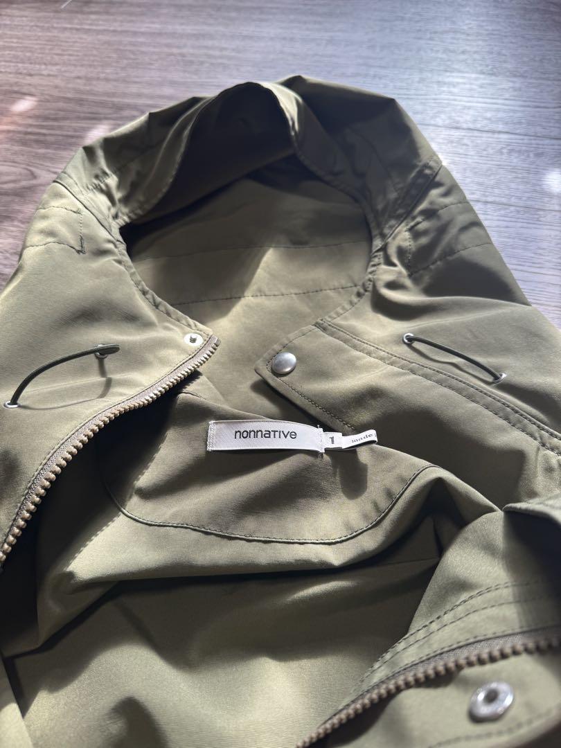 流行に  オリーブ色 nonnative マウンテンパーカー メンズ フード付きsize1 ジャケット・アウター
