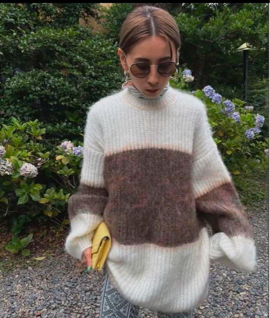Ameri UND MOHAIR BICOLOR LOOSE KNIT