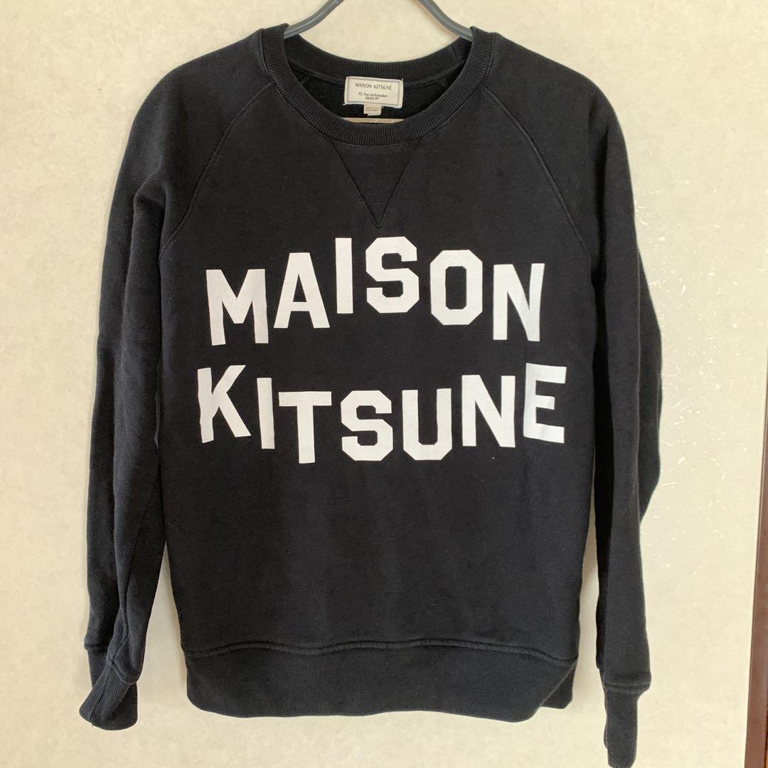 MAISON KITSUNÉ ブラック スウェット S