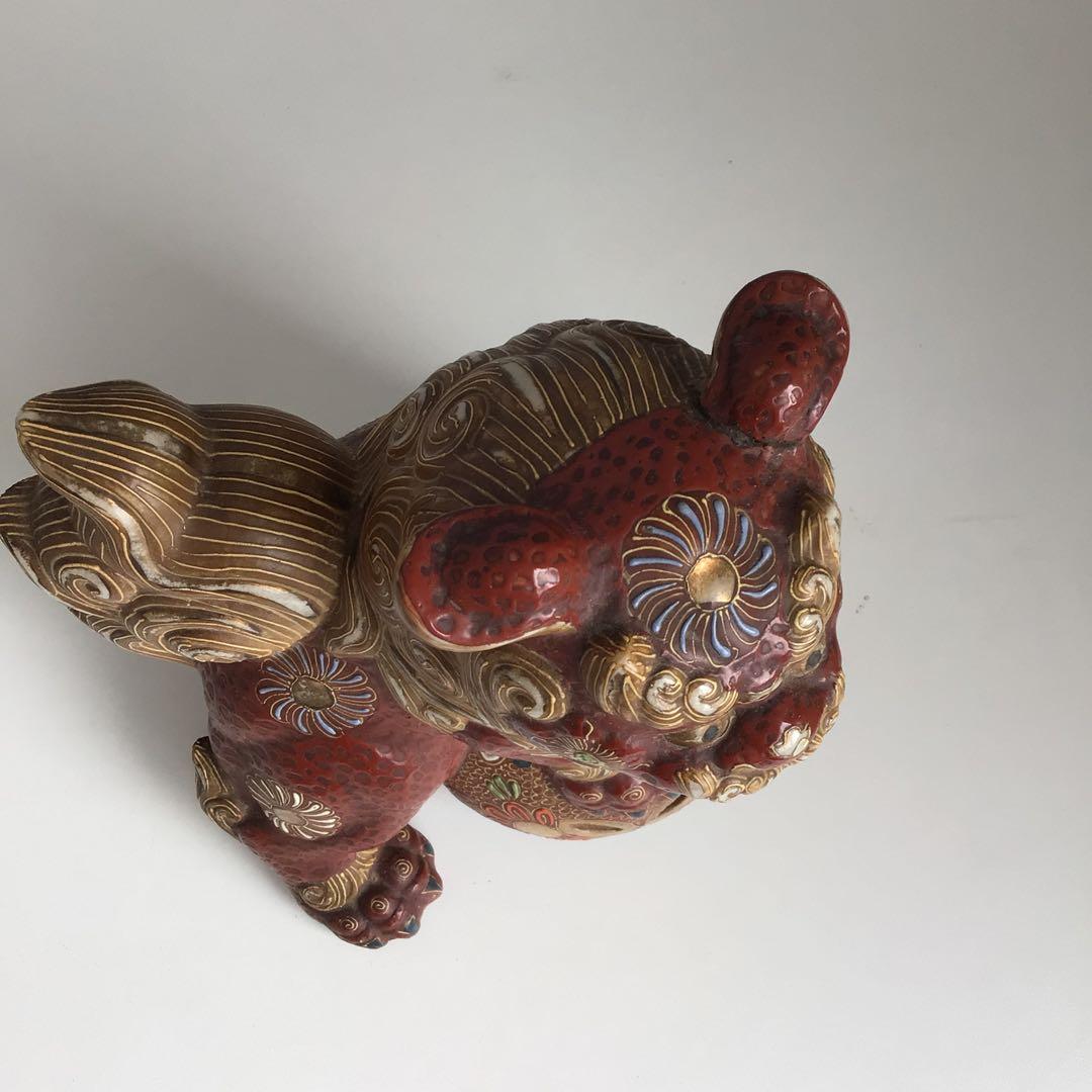 【久月】古美術.陶磁器.獅子置物 一対  古萩 獅子置物 | いとう鳳凰堂古美術店