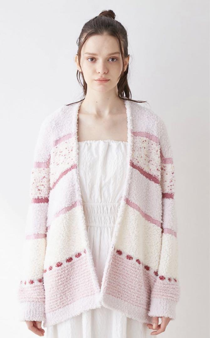 限定品！ジェラピケ★MIXニットカーディガン★新品♪ピンク