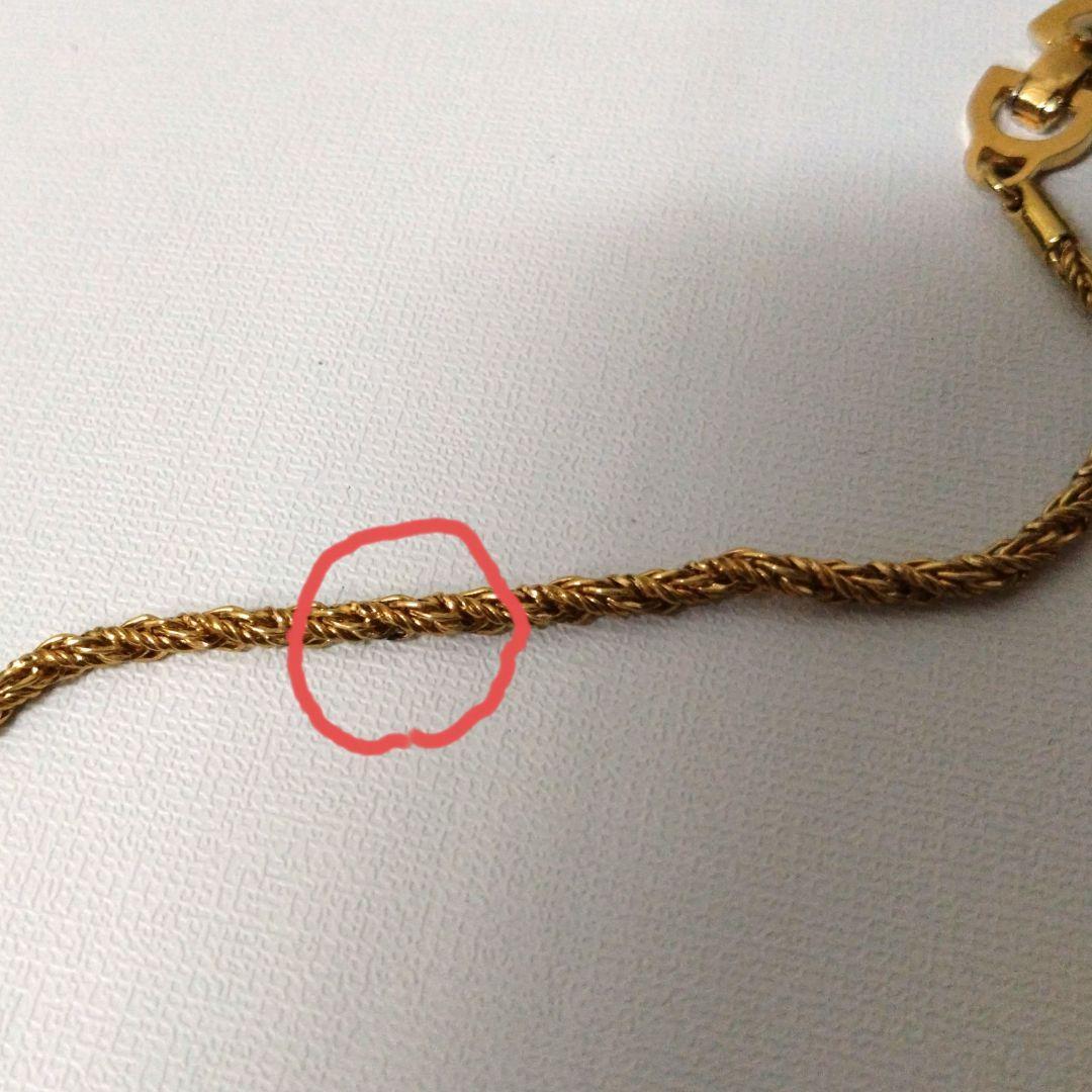 美品　Dior クリスチャン ディオール　ネックレス　ゴールド　喜平　チェーン