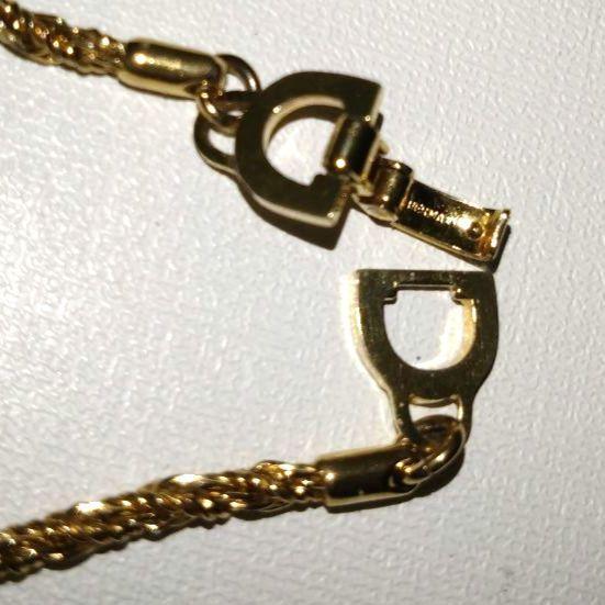 美品　Dior クリスチャン ディオール　ネックレス　ゴールド　喜平　チェーン