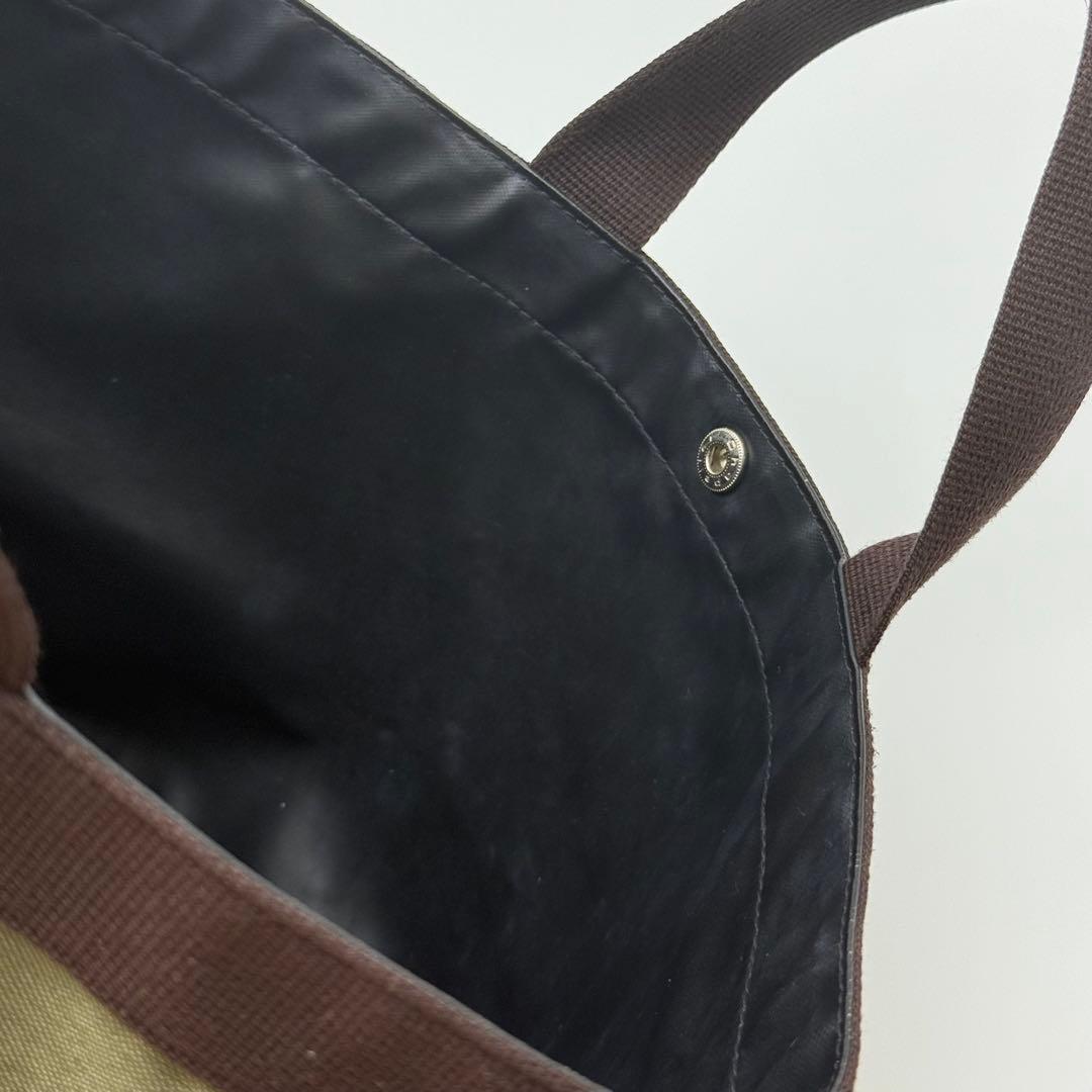 エルベシャプリエ 707C 舟形トートバッグ M ムース×モカ ナイロン