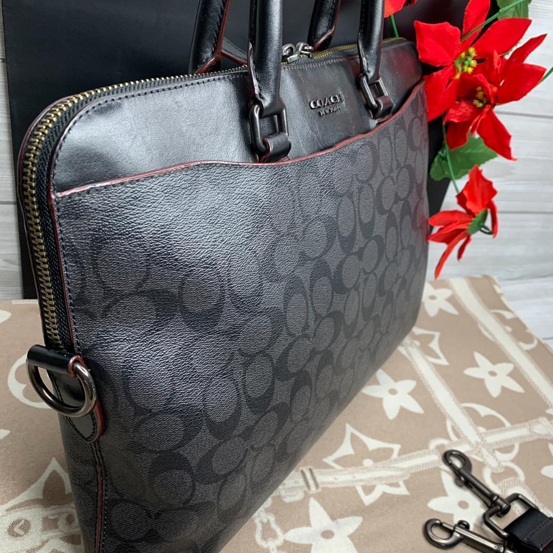 COACH　2WAYブリーフケースベッケト ポートフォリオシグネチャー