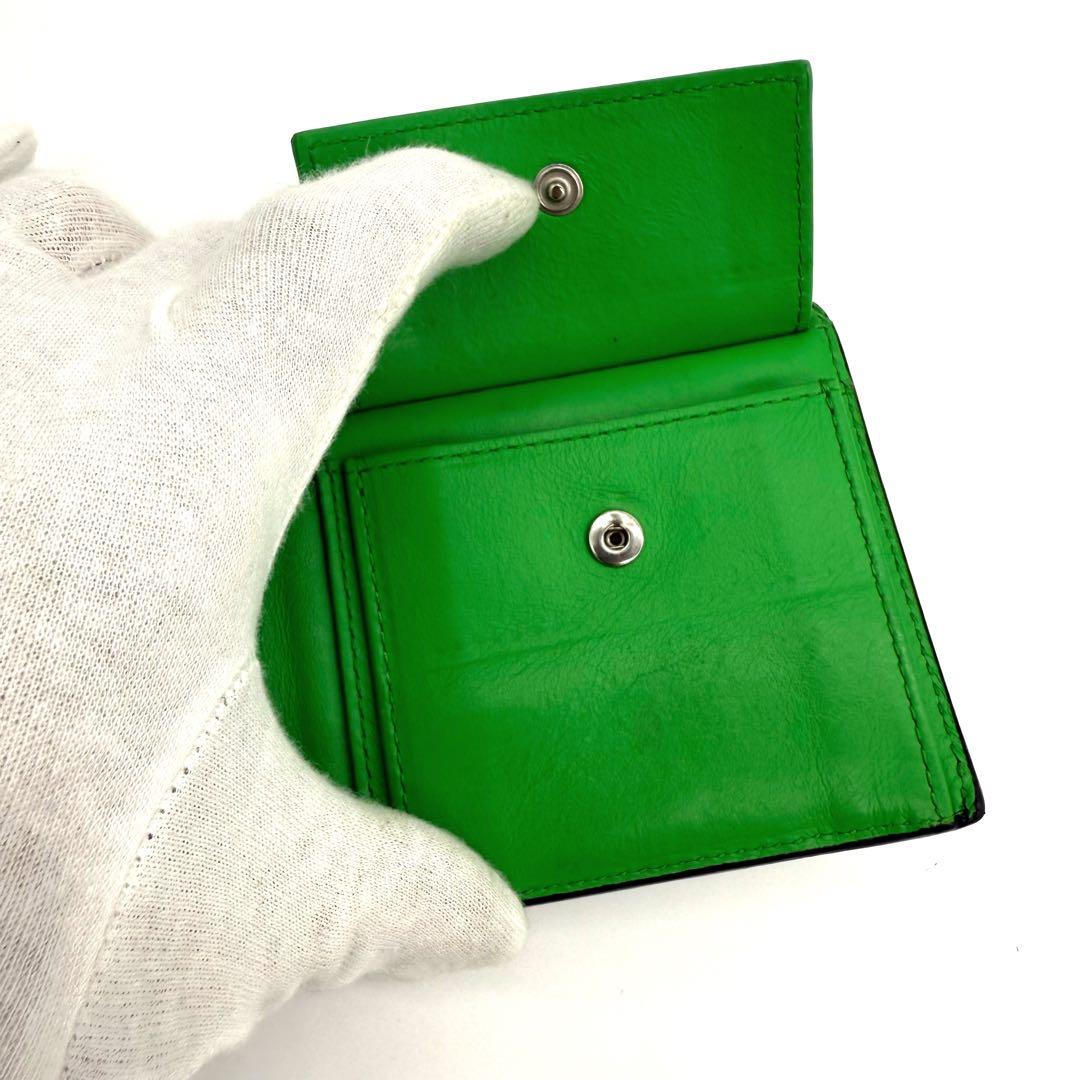 ★RFID搭載★ボッテガ ヴェネタ マキシ イントレチャート ２つ折り財布 黒