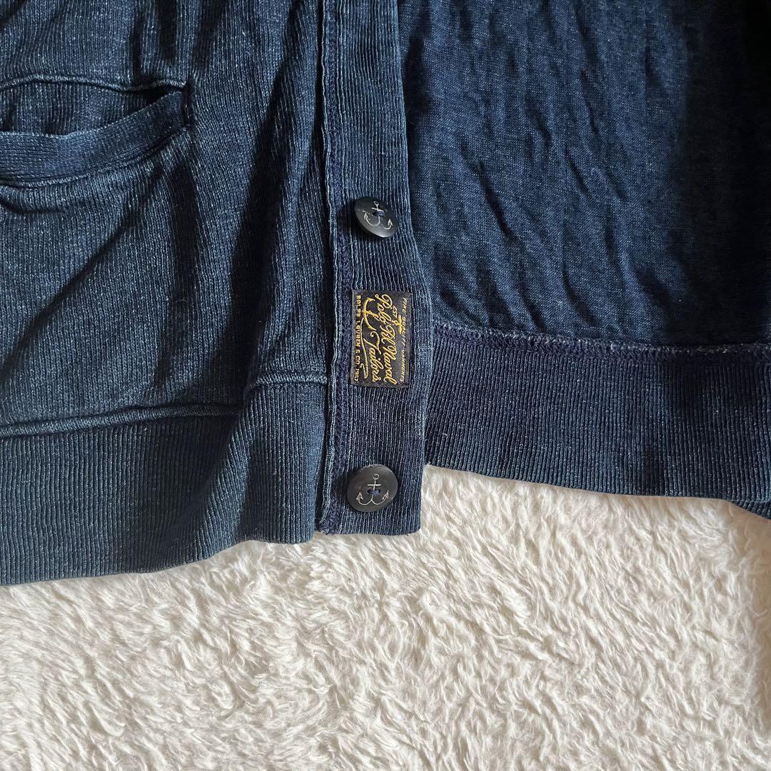 POLO RALPH LAUREN インディゴ　リネン混　カーディガン