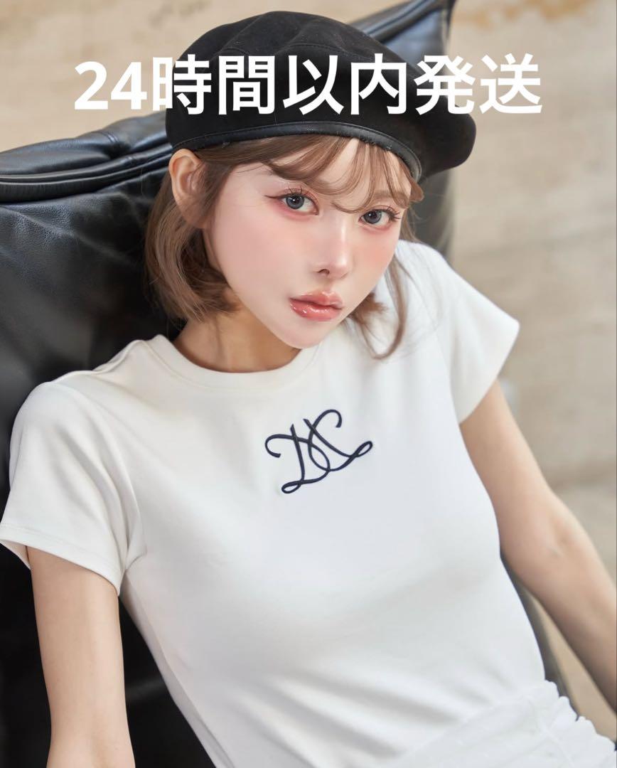 ダーリッチ Darich エンブロイダリーロゴTシャツ ホワイト