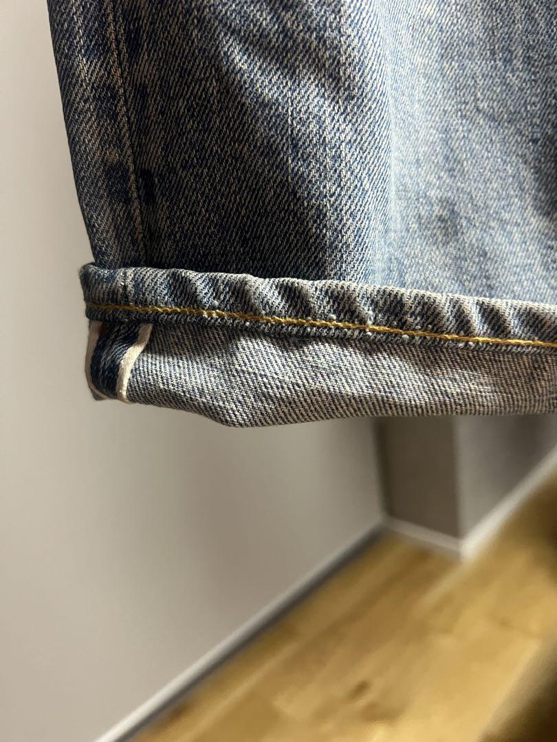 Levi's 501 66 前期　ダメージ ライトブルー デニム　ウエスト90