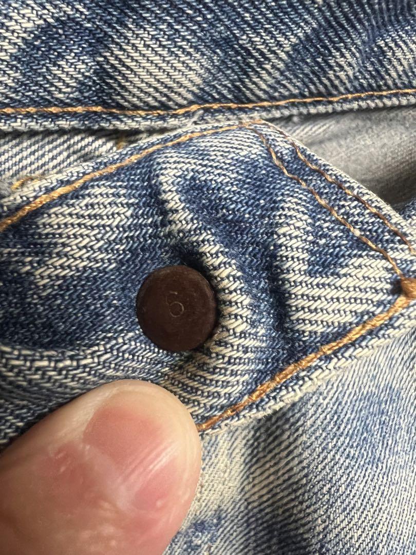 Levi's 501 66 前期　ダメージ ライトブルー デニム　ウエスト90