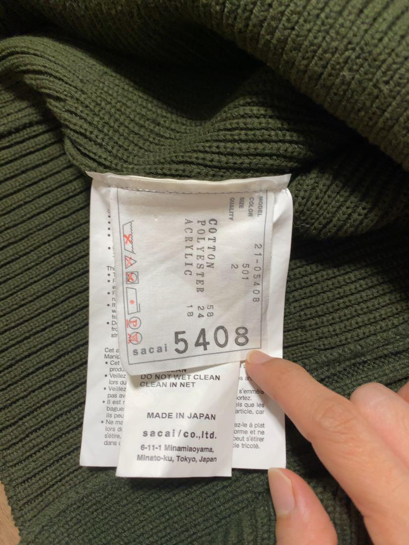 訳ありジャンク サカイ sacai 21AW バックオープンニット 半袖