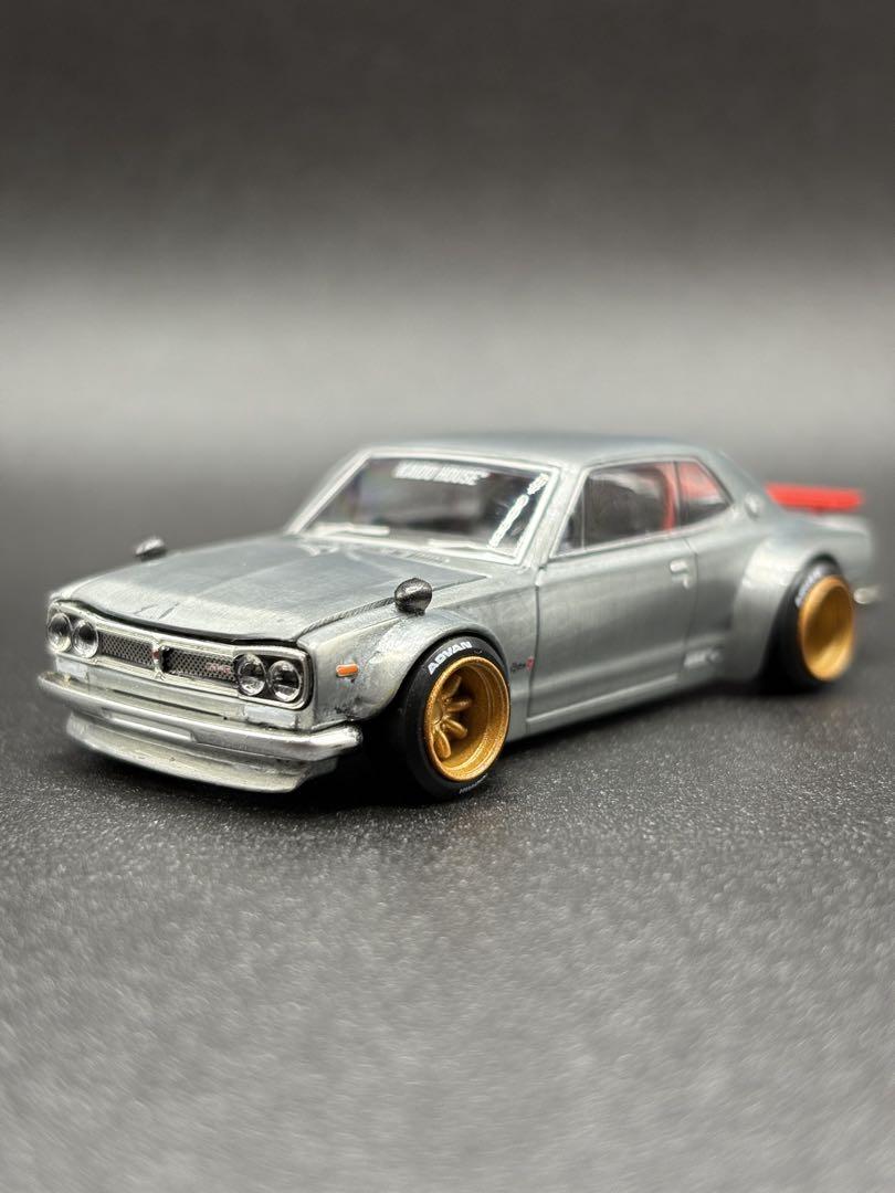 MINIGT 街道ハウス 日産スカイライン 2000GT-R ハコスカ チェイス