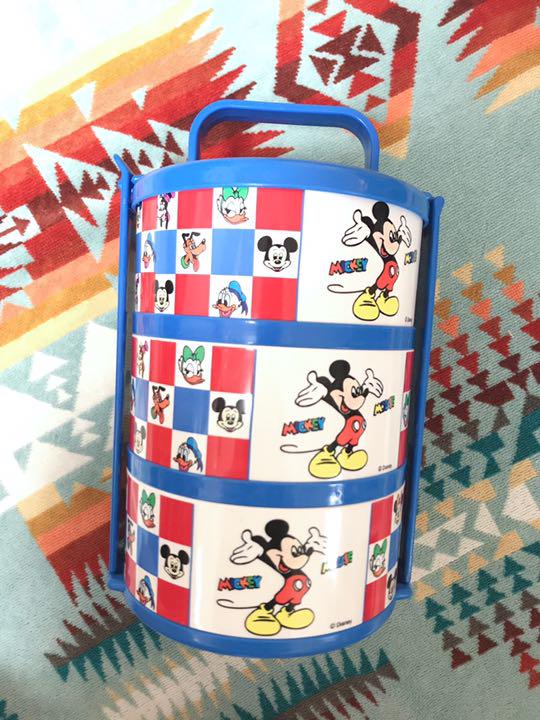 レトロディズニー弁当箱3段ピクニック用ランチボックス