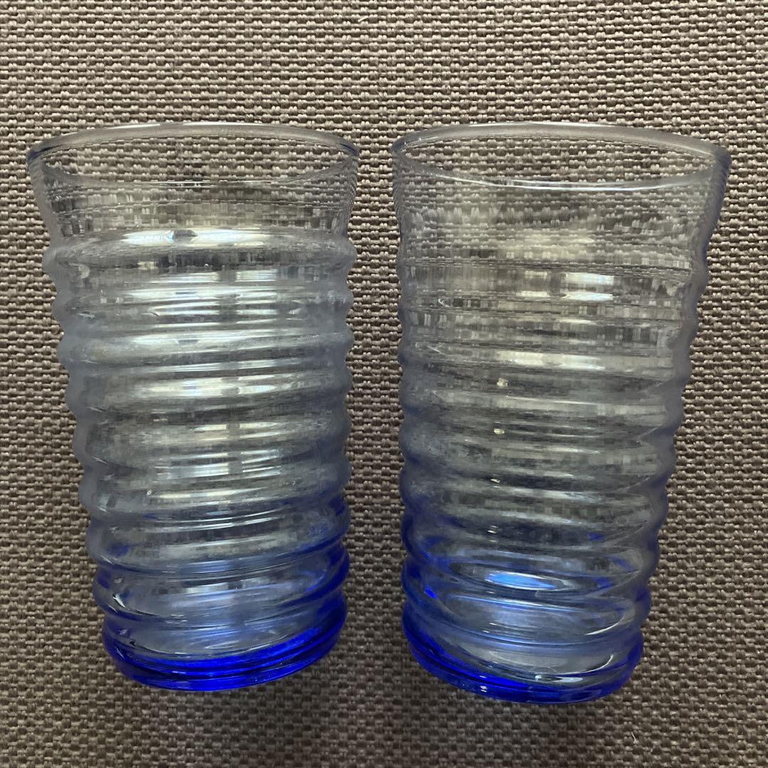 【最終お値下げ】フランフラン ブルー グラス 2個セット