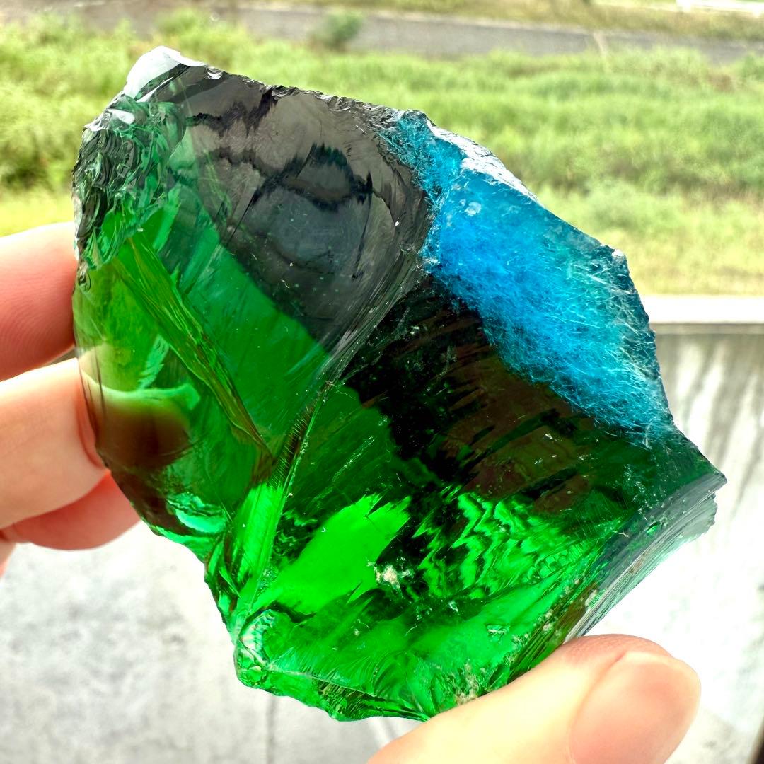 アンダラクリスタル 1382 エメラルドシフト バイカラー タンザナイトファイア