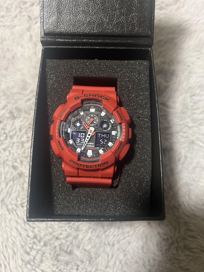 G-SHOCK デジタル腕時計 レッド