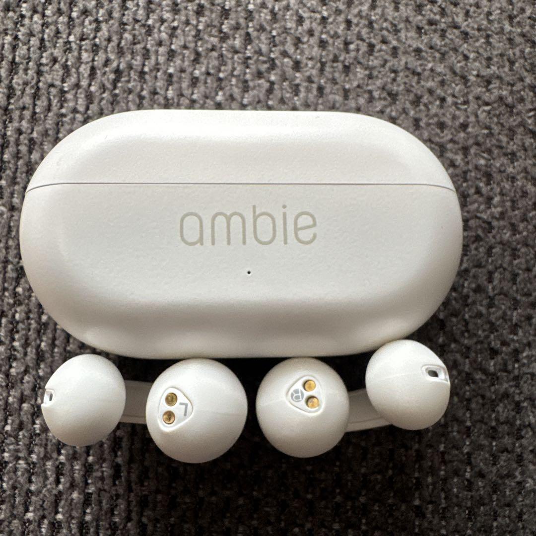ambie ワイヤレスイヤホンAW-TW01 ホワイト