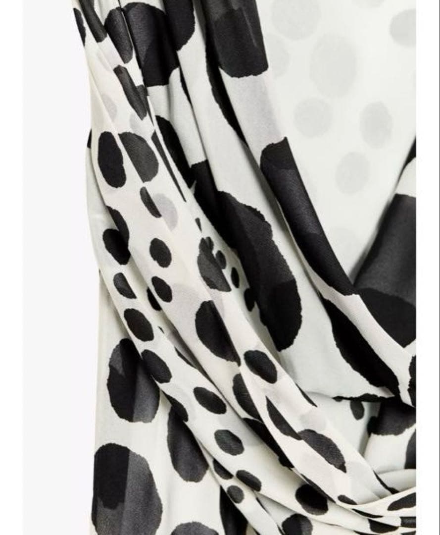 タグ付き新品★ZARAのZW COLLECTIONドット柄ロングワンピース★XS