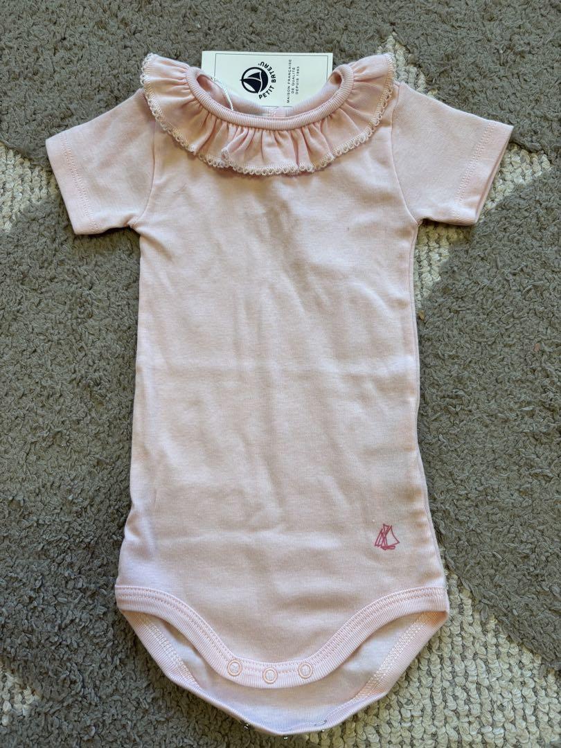 プチバトー PETIT BATEAU プチバトー ハート ロンパース 70