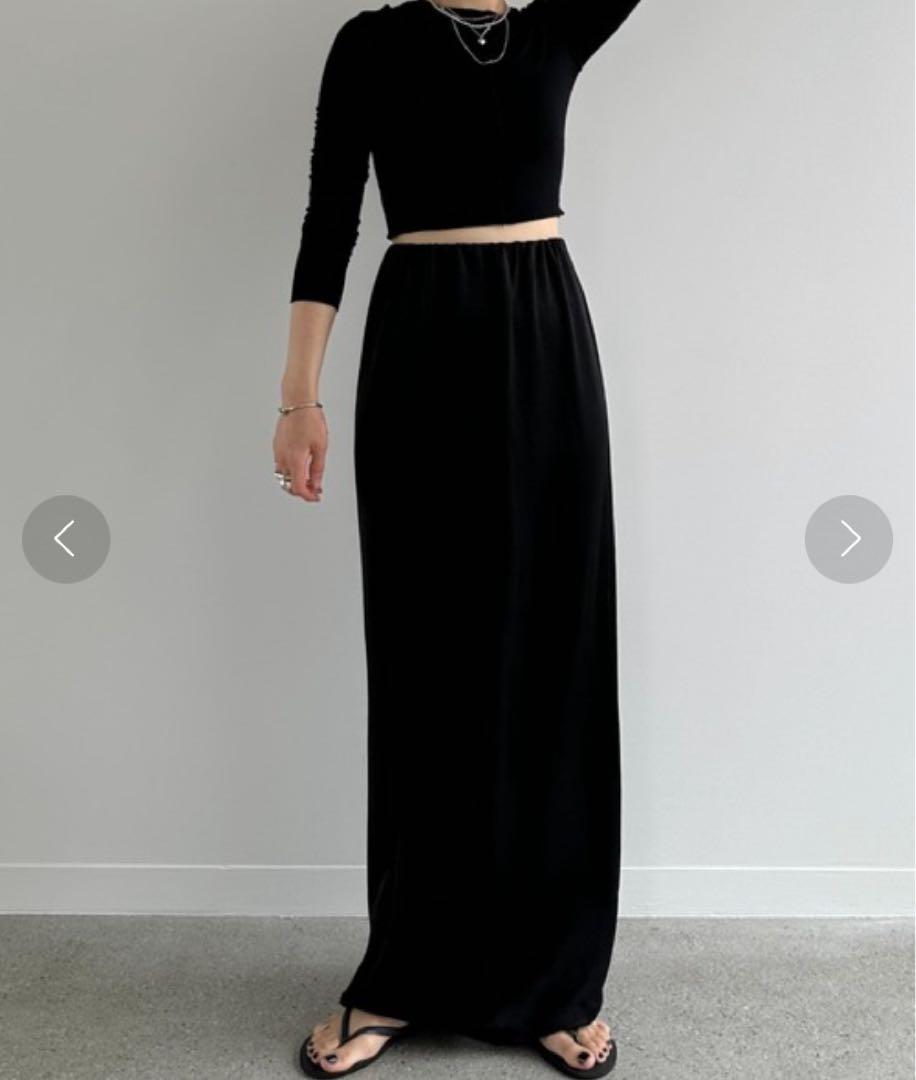 【ENOF】ace long straight skirt