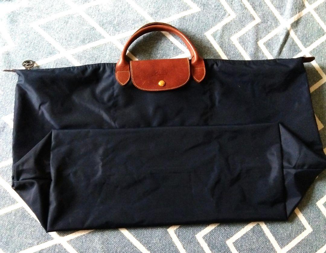 LONGCHAMP ネイビー ボストンバッグ