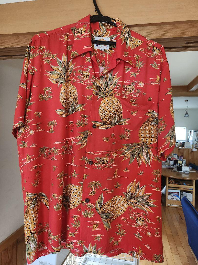 パイナップルジュース　　Hawaiian Classic アロハシャツ M