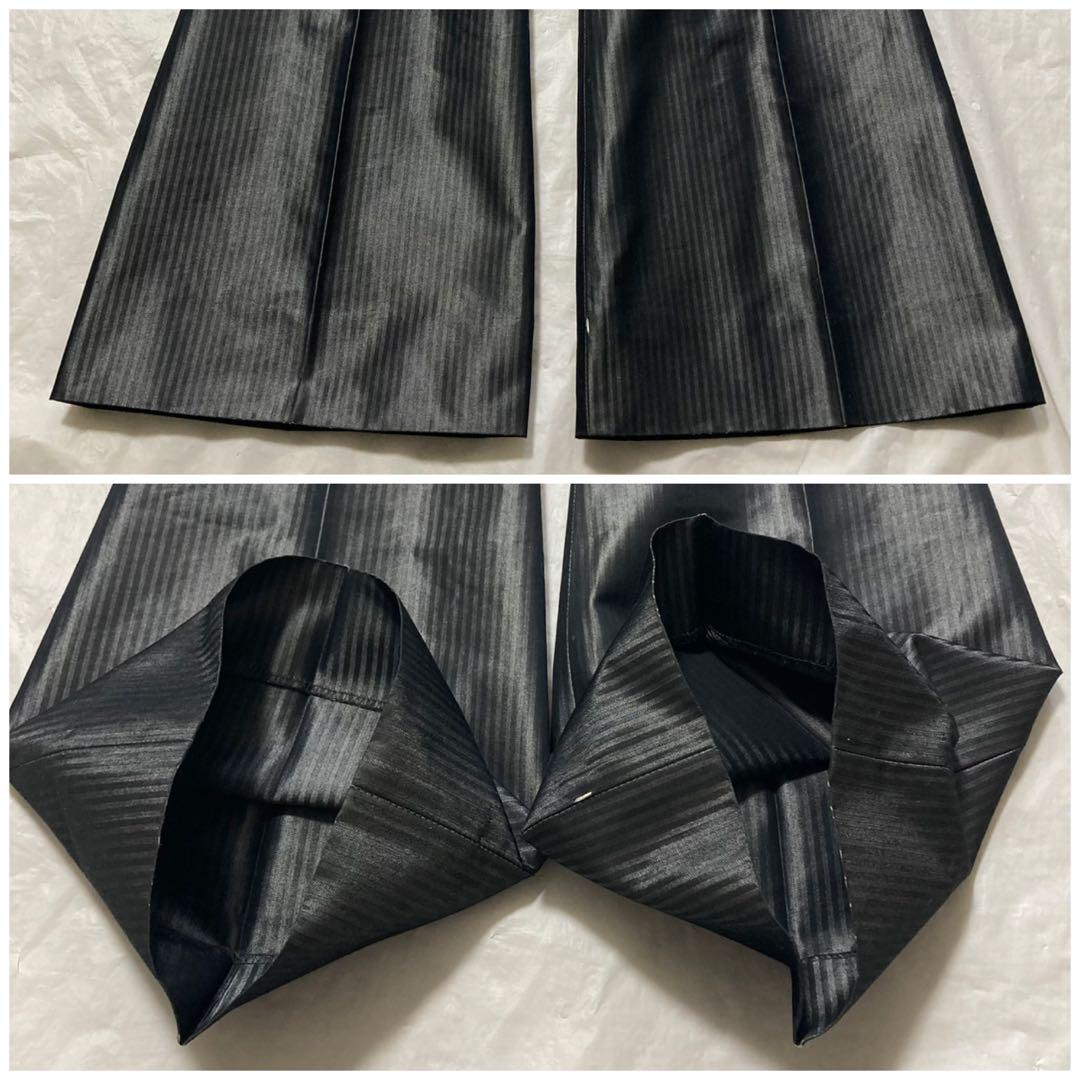TORNADOMARTトルネードマート　フレアパンツ　ストライプ光沢　古着屋購入
