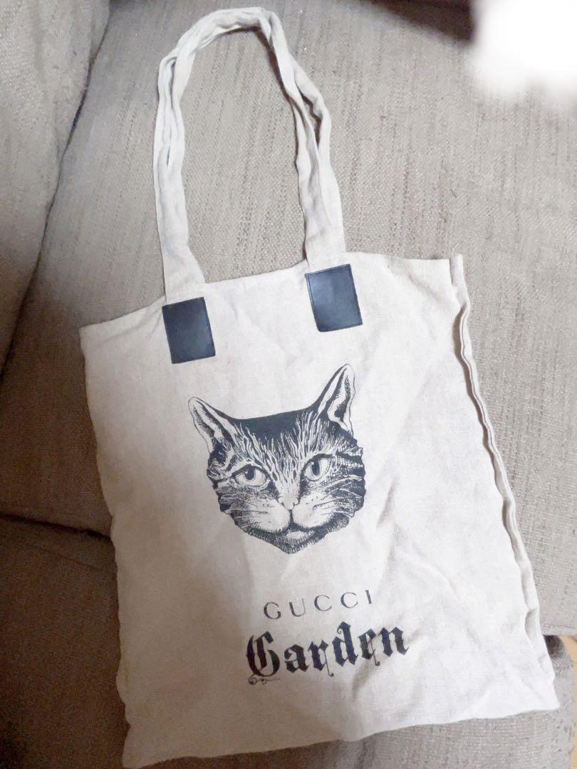 GUCCI garden リネン　トートバッグ