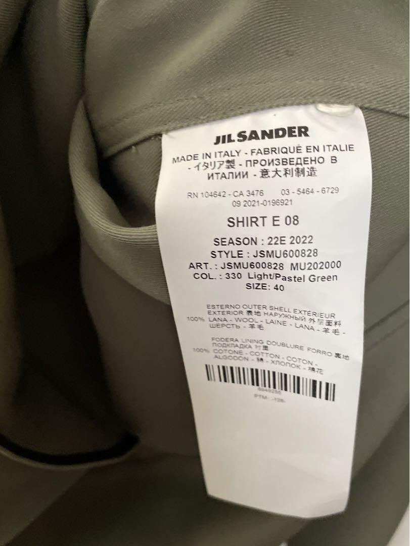 美品　JIL SANDER 22SS オーバーシャツ　シャツコート　ジルサンダー