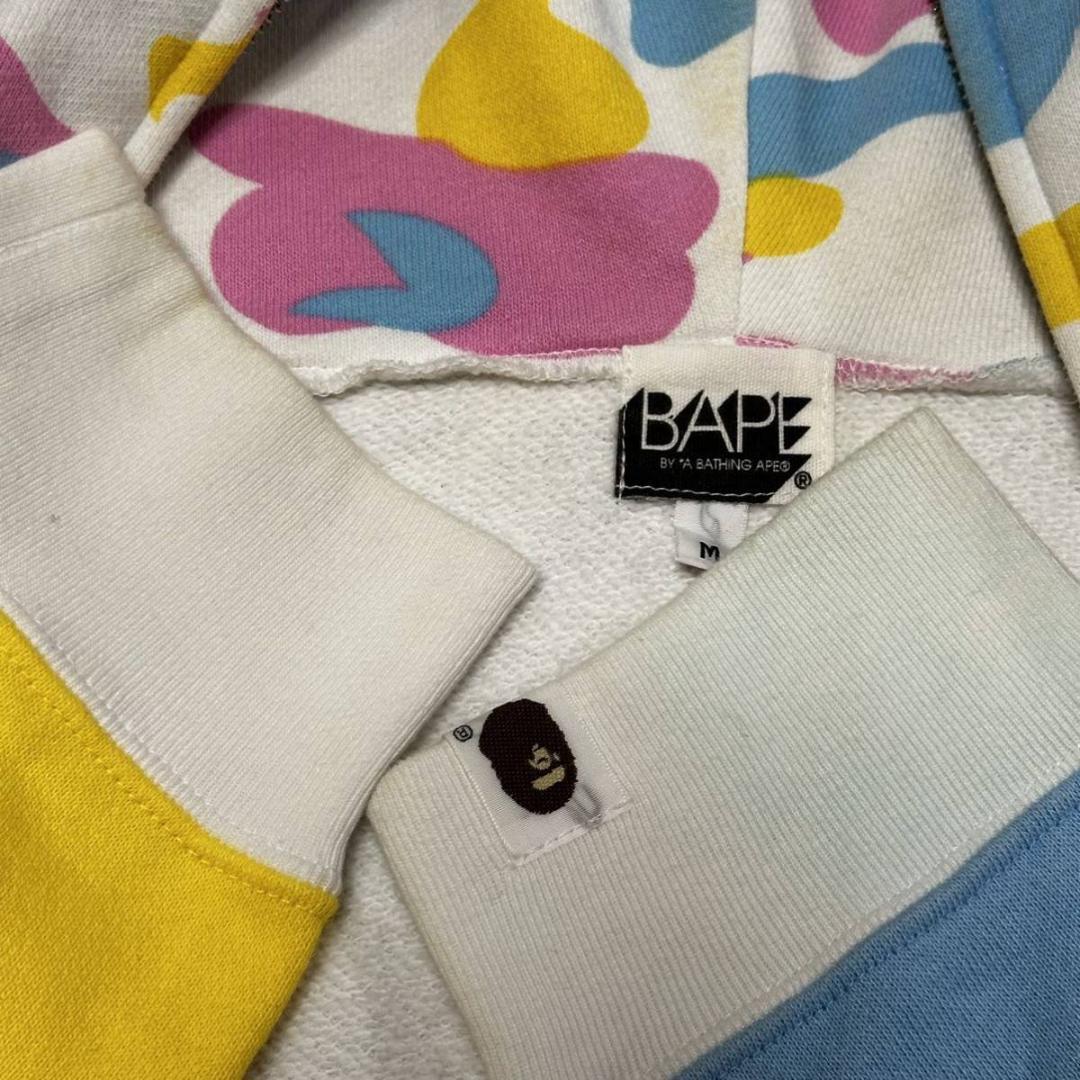 cotton candy fullzip hoodie BAPE エイプ