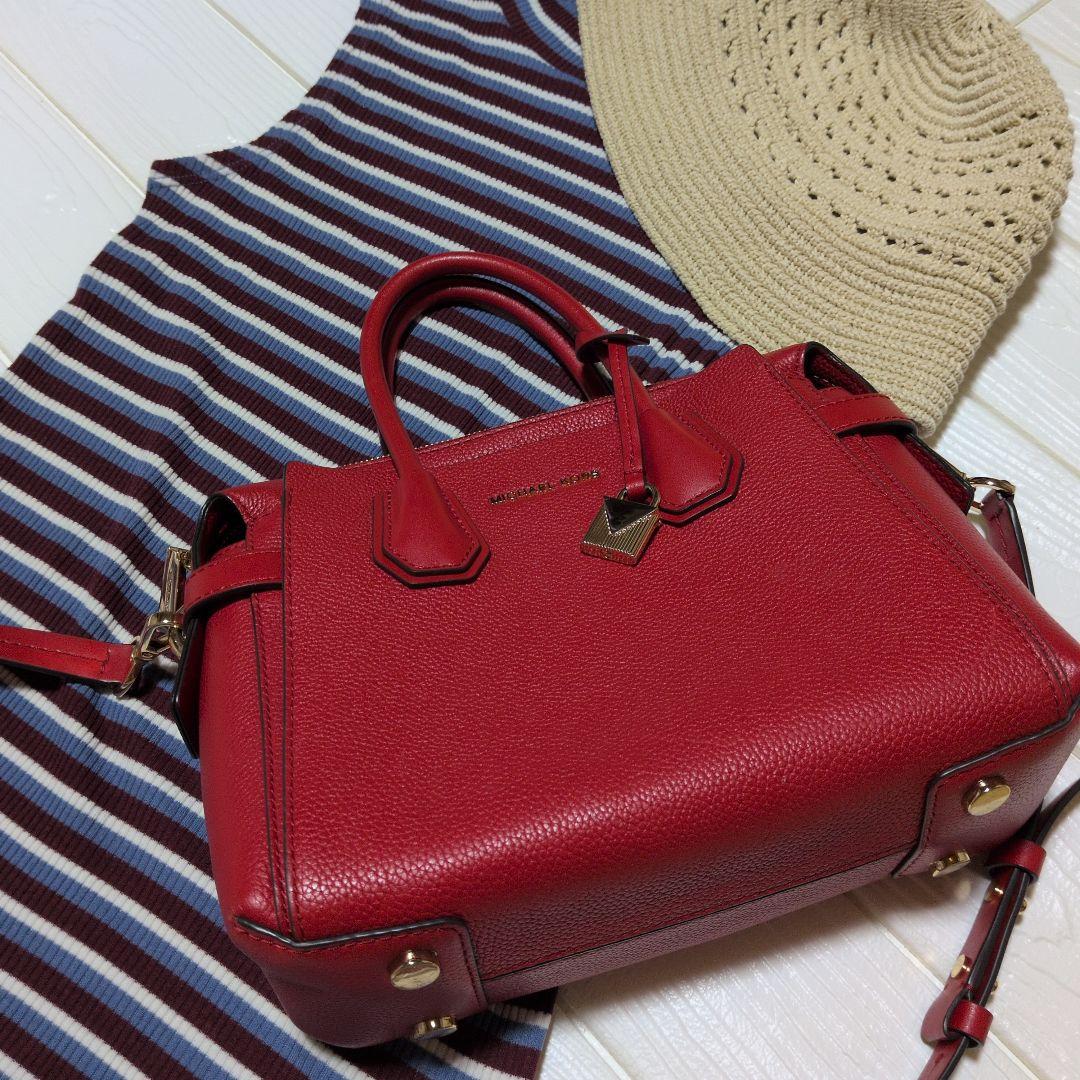 MICHAEL KORS レッドショルダーバッグ