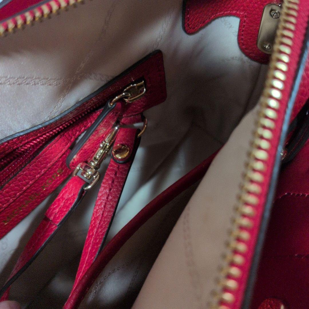 MICHAEL KORS レッドショルダーバッグ