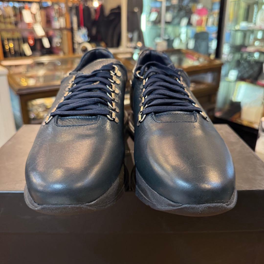 326＊■BOTTEGA　MARCHIGIANA　レザー　　スニーカー　新品　黒