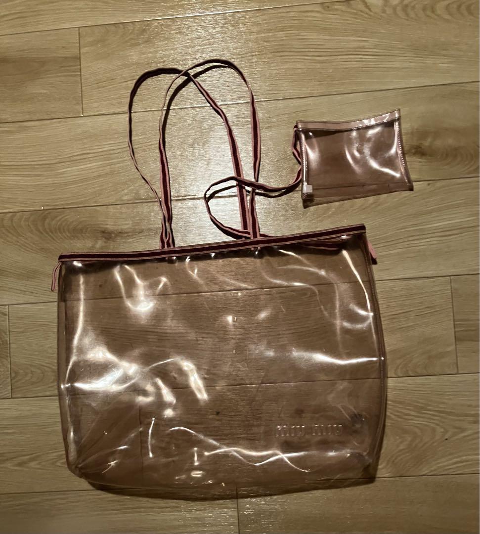 MIU MIU クリアトートバッグ