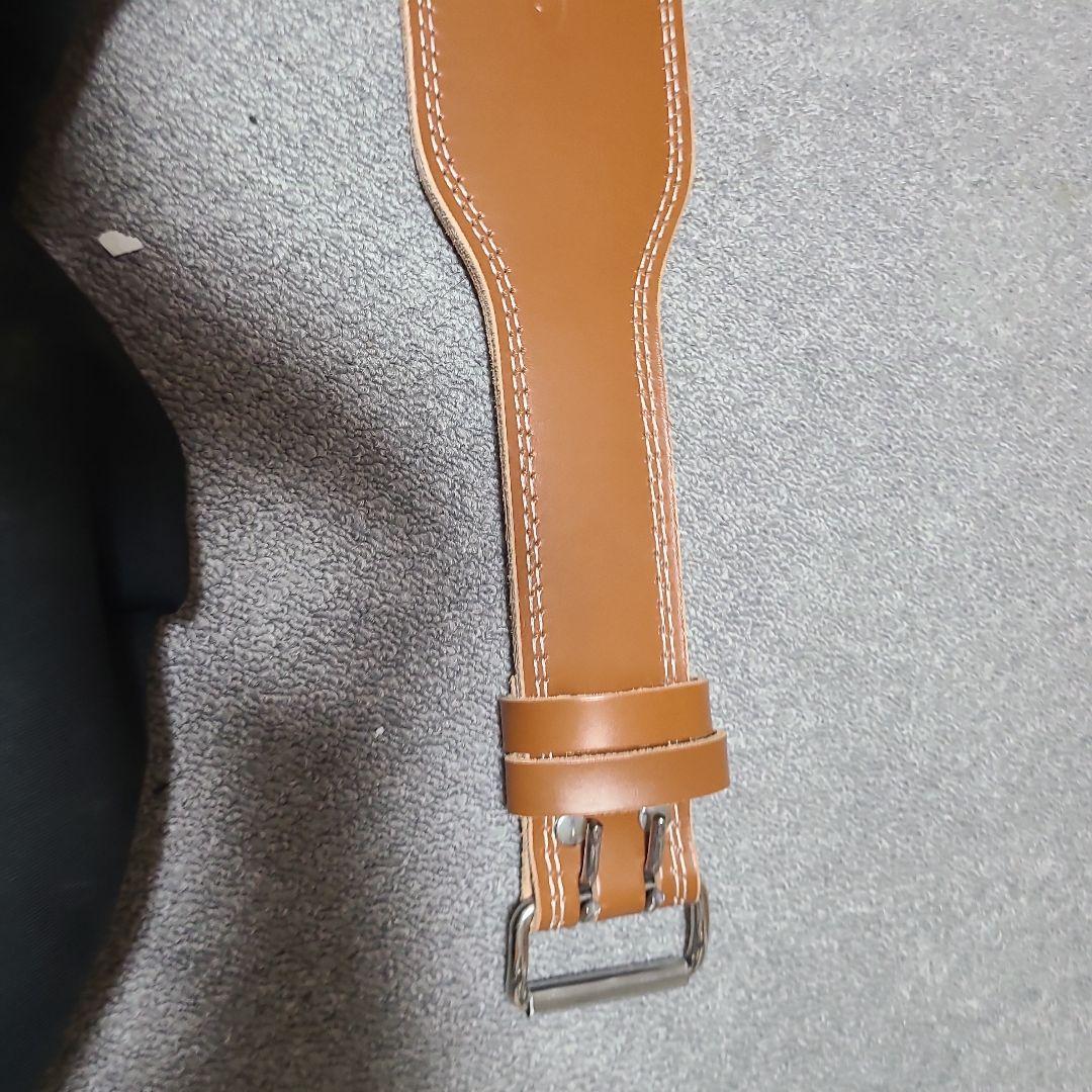 ゴールドジム　プロレザーベルト　L