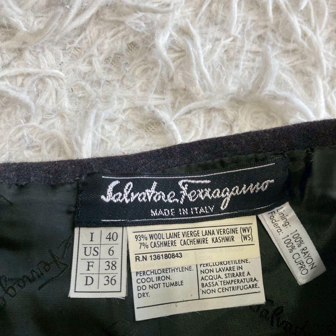 Salvatore Ferragano タイトスカート チャコール US6 上品
