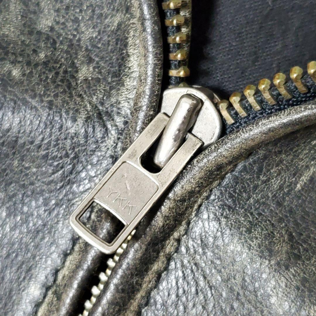 SILVER CLASSICAL オールレザーライダース シングル Ｌ 黒