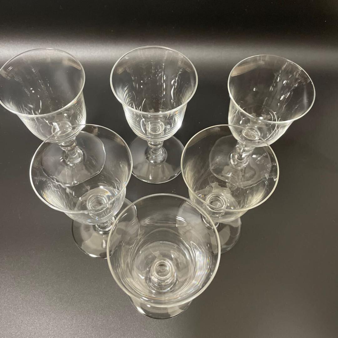 ★セール★超お得な6点★ バカラ Baccarat グラス ヴァンス 刻印 画像7