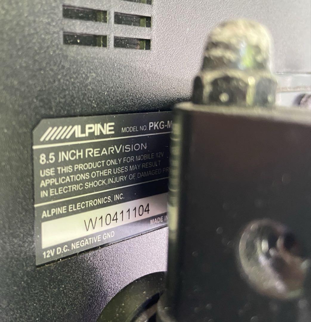 アルパイン PKG-M860S リアモニター 1台 配線コード付属 動作確認済み